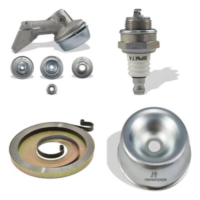 Kit transmissão vela partida tampa para roçadeira Stihl FS120 FS200 FS44 FS55 FS80 FS85 KA85 Husqvarna 128R