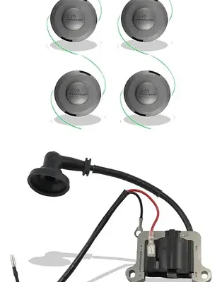 Kit carretel e bobina para roçadeira 52cc Stomp, Branco, Ferrari, Garthen, Intertec
