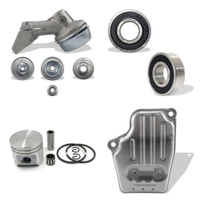 Kit transmissão 2x rolamento pistão escape para roçadeira Stihl FS120 FS200 FS44 FS55 FS80 FS85 KA85 Husqvarna