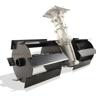 Enxada rotativa para roçadeira tubo 28mm com eixo 9 estrias