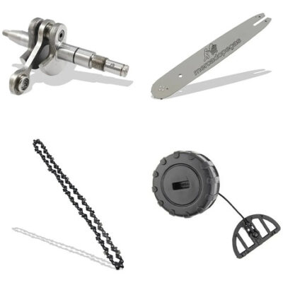 Kit virabrequim, sabre, corrente e tampa para motosserra Stihl MS170