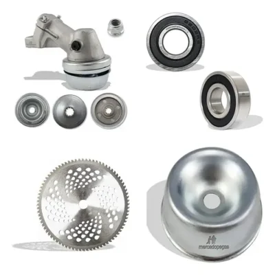 Kit transmissão 2x rolamento lâmina tampa para roçadeira Stihl FS160, FS220, FS280, FS290