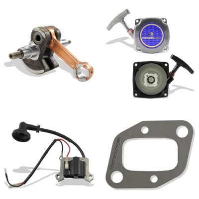Kit virabrequim tampa bobina juntas para roçadeira Intertec 430 e compatíveis