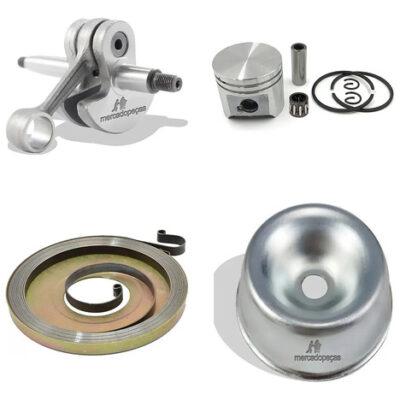 Kit virabrequim pistão partida tampa para roçadeira Stihl FS220