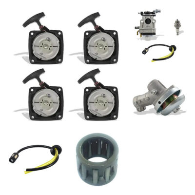 Kit tampa carburador transmissão com mangueira e rolamento para roçadeira 43/52cc