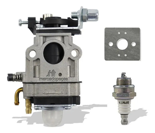 Kit carburador completo junta vela para roçadeira Toyama RT43L