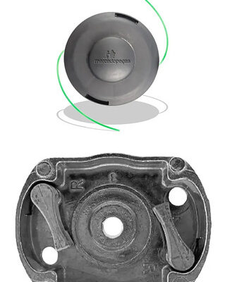 Kit 2x carretel e partida para roçadeira 43cc Husqvarna 128R, 129R, 131R, 132R, 142R, 143R, 143R2, 143RII, Bra