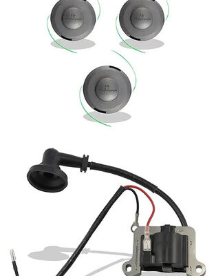 Kit carretel bobina para roçadeira Vulcan, Branco, Ferrari, Garthen, Intertec