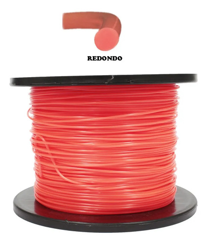Fio de nylon redondo 1,5mm 1kg para roçadeira Intertec - Imagem 2