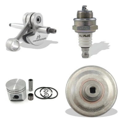 Kit virabrequim 2x vela pistão embreagem para roçadeira Stihl FR220, FS160, FS220, FS280, FS290