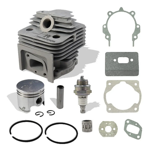 Cilindro pistão completo com vela e junta para roçadeira Garthen CG550