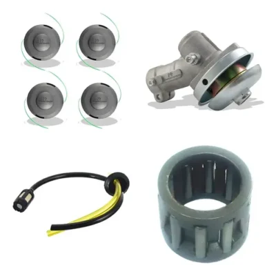 Kit carretel transmissão com mangueira e rolamento para roçadeira Stomp, Branco, Ferrari, Garthen, Intertec