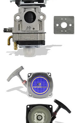 Kit carburador tampa para roçadeira Intertec 430, Toyama, Branco, Ferrari