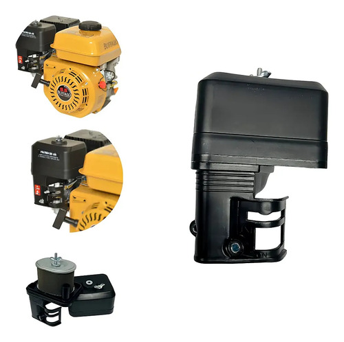 Conjunto filtro de ar para motor 6.5 Hp Toyama e Branco