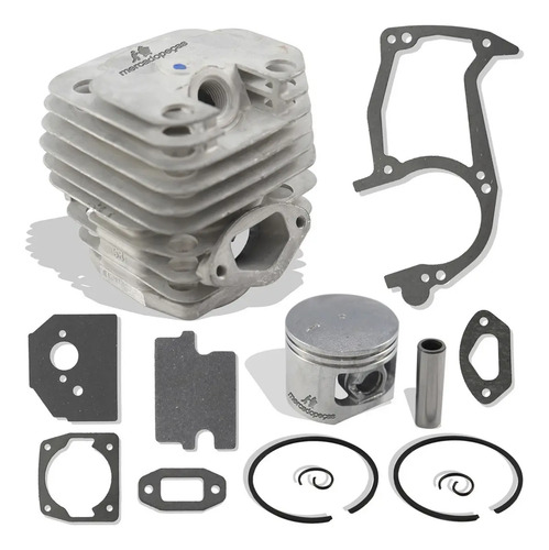 Kit cilindro pistão anéis com juntas para motosserra Kawashima, Intertec, Tekna, Brutatec e compatíveis