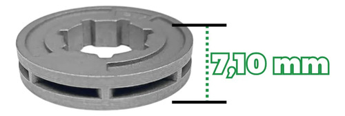 Rolete do pinhão 3/8 7x7 Picco Micro para roçadeira Stihl 025, 250 - Imagem 3