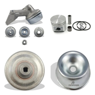 Kit transmissão pistão embreagem tampa para roçadeira Stihl FS120 FS200 FS44 FS55 FS80 FS85 KA85 Husqvarna 128