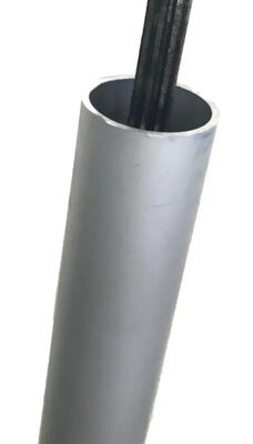 Tubo cardan 26mm e eixo 8mm 9x9 estrias 1530mm para roçadeira
