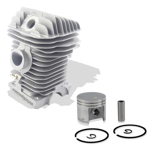 Cilindro pistão anéis kit completo para motosserra Stihl MS021, MS210