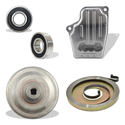 Kit 2x rolamento escapamento embreagem partida para roçadeira Stihl FS220, FS280, MS038, MS051, MS066, MS382,
