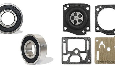 Kit 2x rolamento reparo carburador para motosserra Stihl MS038, MS051, MS066, MS382, MS661