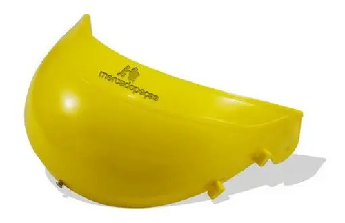 Máscara proteção facial em tela de aço para roçadeira amarelo - Imagem 3