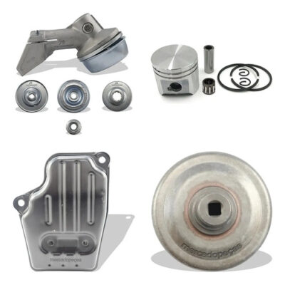 Kit transmissão pistão escape embreagem para roçadeira Stihl FS120, FS200, FS44, FS55, FS80, FS85, KA85, Husqv