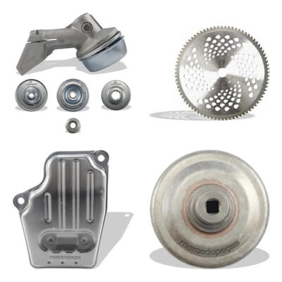 Kit transmissão, lâmina e escape para roçadeira Stihl FS120, FS44, FS55, FS80, FS85, KA85 e Husqvarna 128R, 12