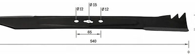 Lâmina para cortador de grama Kawashima LR220T