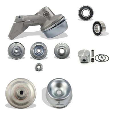 Kit transmissão 2x rolamento pistão embreagem tampa para roçadeira Stihl FS120 FS200 FS44 FS55 FS80 FS85 KA85