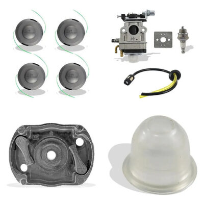 Kit 2x carretel carburador partida bulbo para roçadeira 43cc Intertec, Stomp