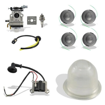Kit carburador carretel bobina bulbo para roçadeira 52cc