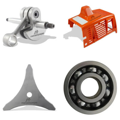 Kit virabrequim, tampa, lâmina e 2 rolamentos para roçadeira Stihl FS160, FS220, FS280, FR220, FS290