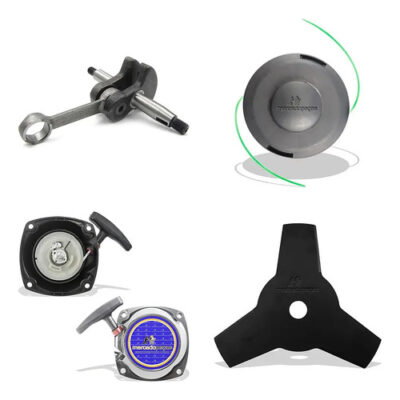 Kit virabrequim 2x carretel tampa lâmina para roçadeira Husqvarna 236R, 143RII e Stihl FS44, FS55, FS85, FS86,
