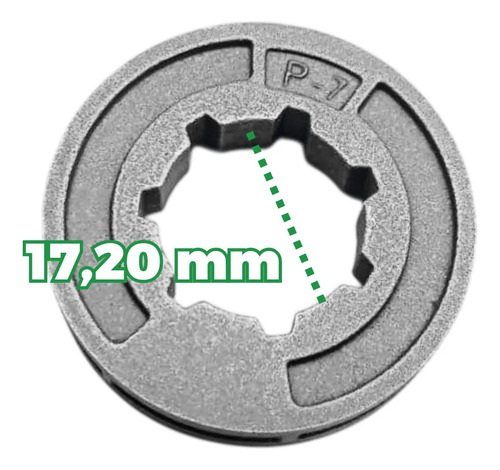 Rolete do pinhão 3/8 7x7 Picco Micro para roçadeira Stihl 025, 250 - Imagem 2