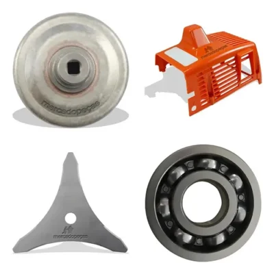 Kit embreagem com 2 rolamentos, tampa e lâmina para roçadeira Stihl FS160, FS220, FS280