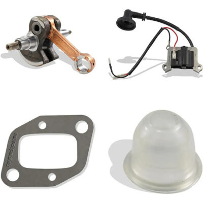 Kit virabrequim bobina juntas bulbo para roçadeira 43cc Toyama Intertec Branco