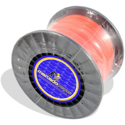 Bobina de fio nylon redondo 2,5mm 1kg para roçadeira Intertec