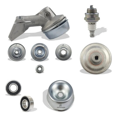 Kit transmissão 2x vela embreagem rolamento tampa para roçadeira Stihl FS120, FS200, FS44, FS55, FS80, FS85, K