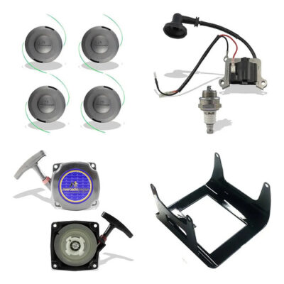 Kit carretel bobina tampa acessório para roçadeira 43cc