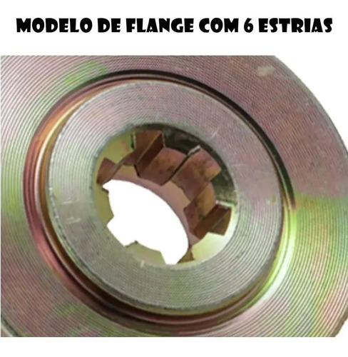 Kit arruela flange transmissão para roçadeira Toyama 43cc - Imagem 2