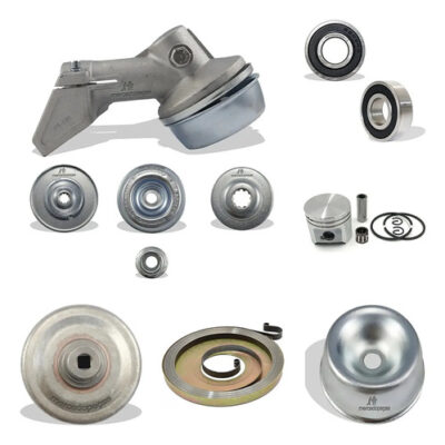 Kit transmissão 2x rolamento pistão 3 peças para roçadeira Stihl FS120, FS44, FS55, FS80, FS85, KA85, Husqvarn