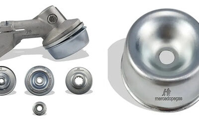 Kit transmissão tampa para roçadeira Stihl FS120, 200, FS44, FS55, FS80, FS85, KA85, Husqvarna 128R, 128RJ