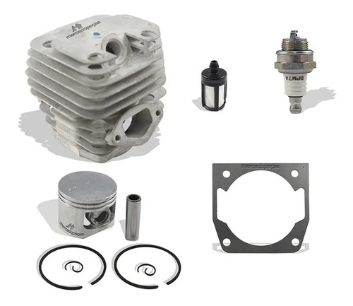 Cilindro completo com vela e filtro para motosserra Yamasaki 62cc e Tekna