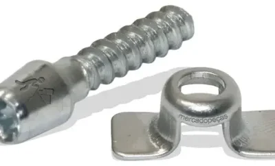 Parafuso do amortecedor com chapinha para motosserra Stihl MS382, MS038, MS380, MS381