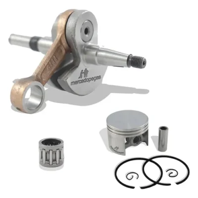 Virabrequim biela e pistão para motosserra Stihl MS038 MS380 MS381