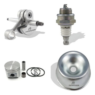Kit virabrequim 2x vela pistão tampa para roçadeira Stihl FR220, FS160, FS220, FS280, FS290