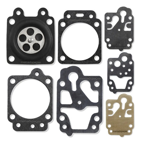 Kit diafragma reparo para roçadeira Husqvarna 132, 142R, 236R