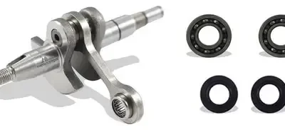 Virabrequim com rolamentos retentores para motosserra Stihl MS170 MS180