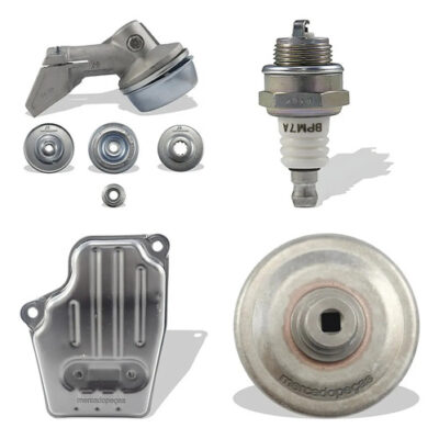 Kit transmissão vela escape embreagem para roçadeira Stihl FS120, FS200, FS44, FS55, FS80, FS85, KA85, Husqvar